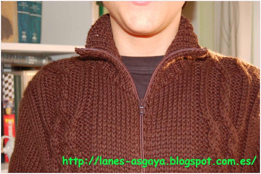 CHAQUETA DE PUNTO TRENZADA PARA HOMBRE Manualidades